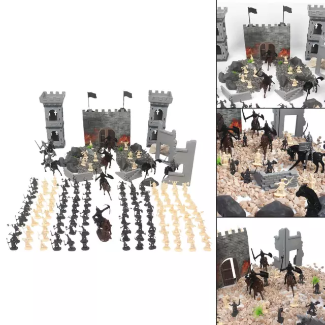 Soldier Model Set Knights Game Playset Castle Lernspielzeug für Kinder ab 3