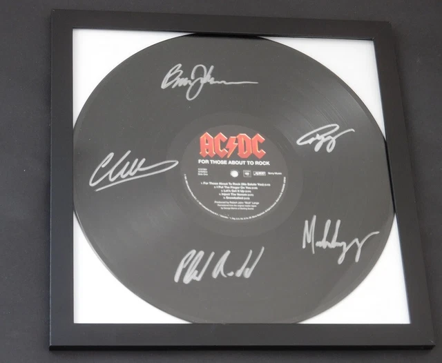 AC/DC HAND SIGNED Record x5 Framed COA Angus Young EUR 193,72 - PicClick FR