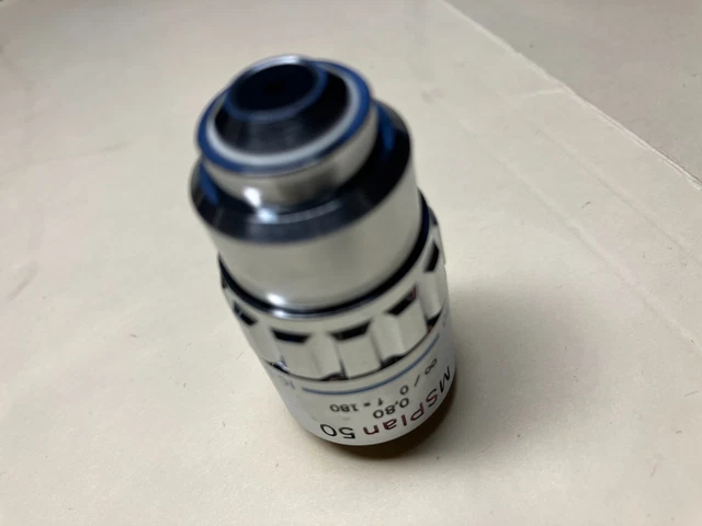 Olympus MSPlan 50x Microscope Objective, 20mm thread dia. / Metallurgical