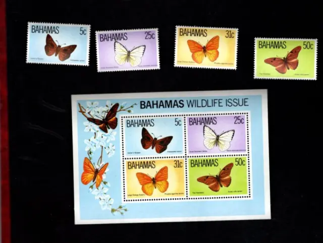 Bahamas sc#539-42 #542a Souvenir Sheet (1983) Complete MNH