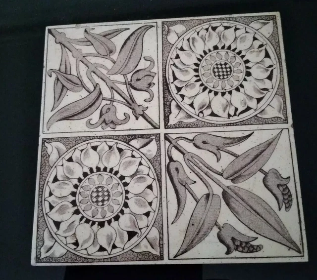 Antique Art's And Crafts Tile  Circa 1890's