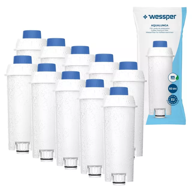 10x filtres a eau Wessper - remplacement de Delonghi SER3017 DLSC002