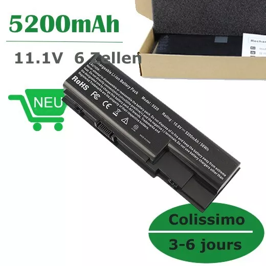 Batterie pour  Acer Aspire 7736G 7736Z 7736ZG 7738G 8530G 8730G 8730Z 8730ZG