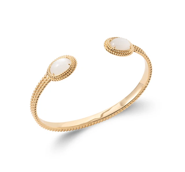 Bracelet rigide ouvert acier diamètre 62 mm
