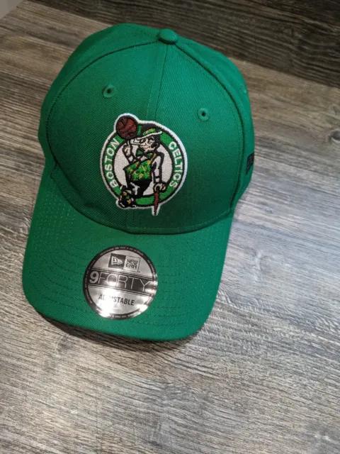 New Era Cap Men's NBA Boston Celtics Team Basic Green 9FORTY Adjustable Hat