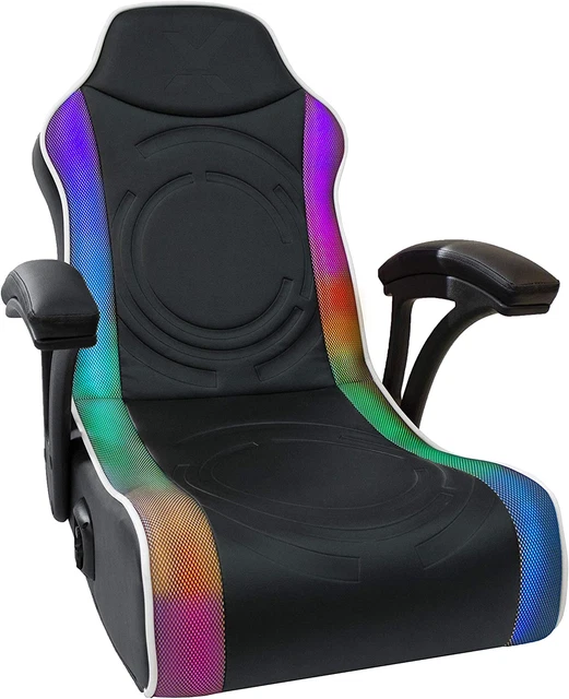 X Rocker I Emerald Floor Rocker Gaming Chair I 2.0 Wired Audio System, Speakers