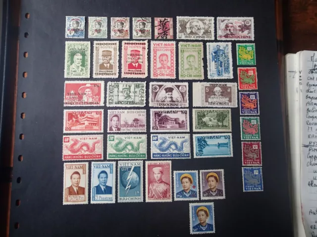 TIMBRES VIETNAM NEUFS et OBLITERES.