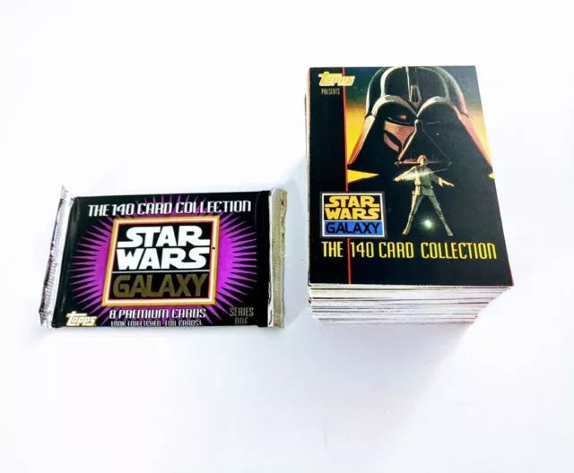 Star Wars Galaxy Series 1 Complete 140 Card Set & Sealed Pack NM 1993 Boba Fett