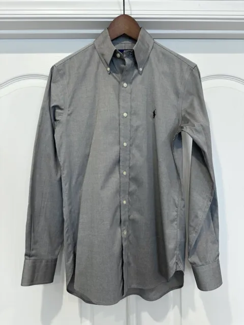 Polo Ralph Lauren Men’s Easy Care Custom Fit Dress Shirt Grey XS NWOT