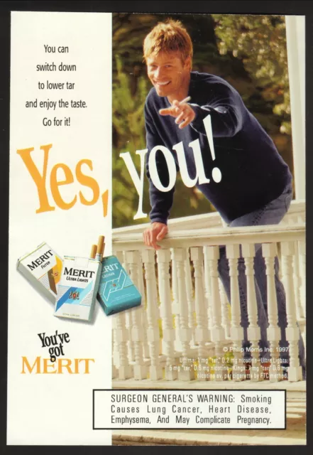 Merit Cigarettes--Yes, You!--1997 Magazine Advertisement