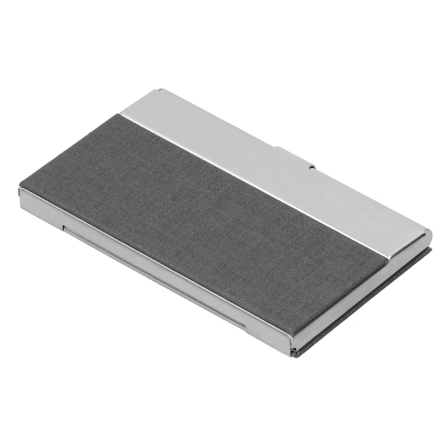 Portabiglietti Da Visita In Ecopelle - Per 120 Biglietti, Design Elegante Per Ufficio | Nero - Foto 5