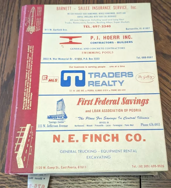 Polk's 1976 PEORIA CITY DIRECTORY Illinois IL Bicentennial Edition