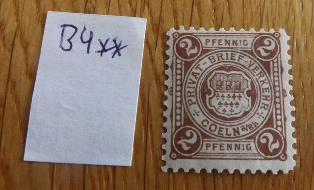 Privatpost / Stadtpost Köln B, Nr. 4**