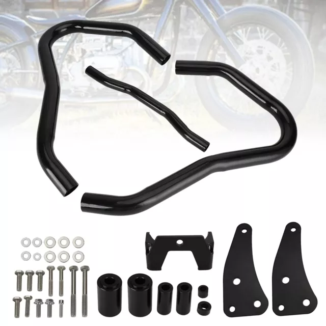 Engine Guard Frame Anti-Crash Bumper Protector Black For Bmw R18 Bikes 20-22 F1