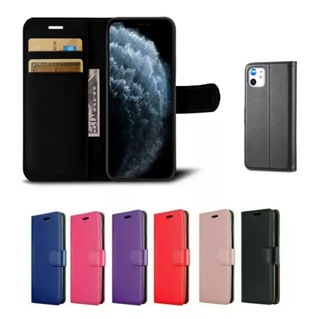 Flip Leather Black Pink  Phone Case for iPhone 6 6s Wallet Magnetic book Cover