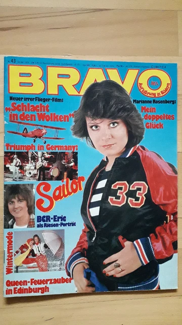 BRAVO Nr.43 vom 14.10.1976 Marianne Rosenberg, Alice Cooper, Sailor, Queen...