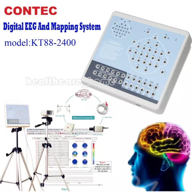 KT88-2400 Digital EEG Mapping System 24-channel,EEG machine,2 tripod+PC Software