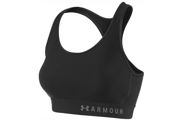 Under Armour Armour Mid Kehole Bra 1307196-001, Donna, reggiseni sportivi, nero