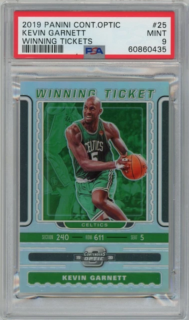 2019 Panini Contenders Optic #25 Kevin Garnett Winning Tickets Silver PSA 9