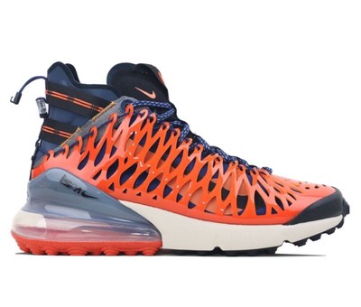 NIKE AIR MAX 270 ISPA Blue Void Terra Orange Size 4 $65.00 - PicClick
