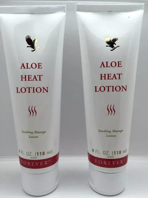 Forever Living Aloe Heat Lotion 118 ml (PACK DE 2) Lotion de massage apaisante