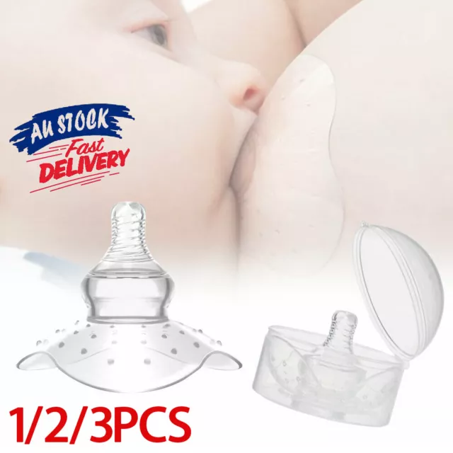 1/2pcs Baby Contact Silicone Protective Cover Feeding Shield Nipple Breast Milk