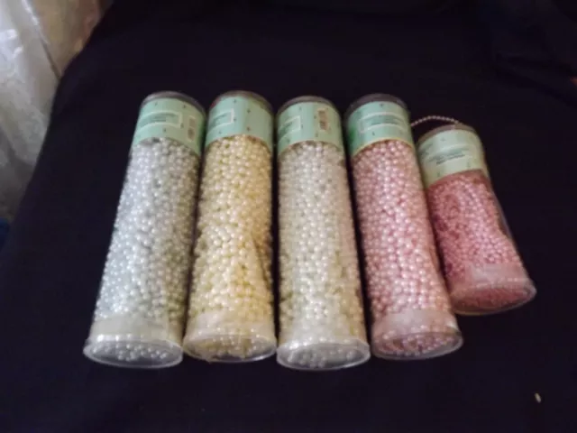 NEW faux pearl garland 25 YARDS u choose color and size