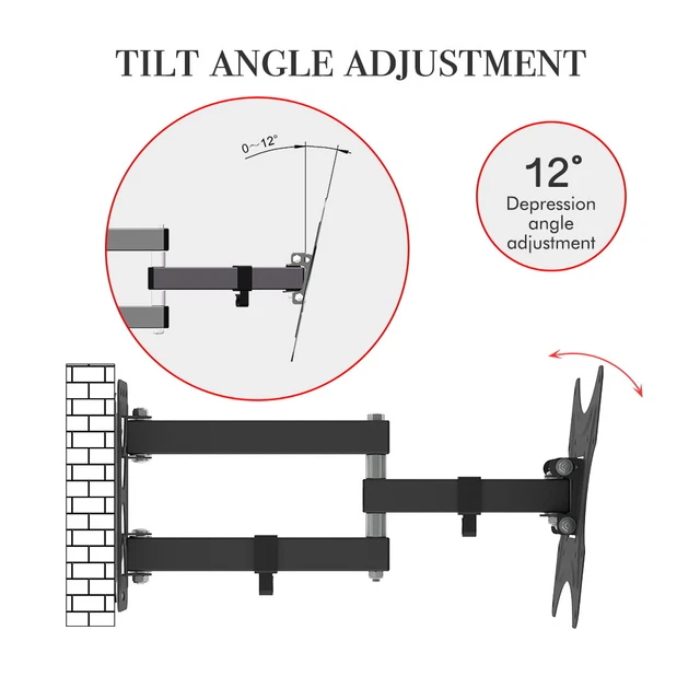 ADJUSTABLE TV WALL Mount Bracket Stand 2655 inch Rotatable TMX20 EUR 16,16 PicClick FR