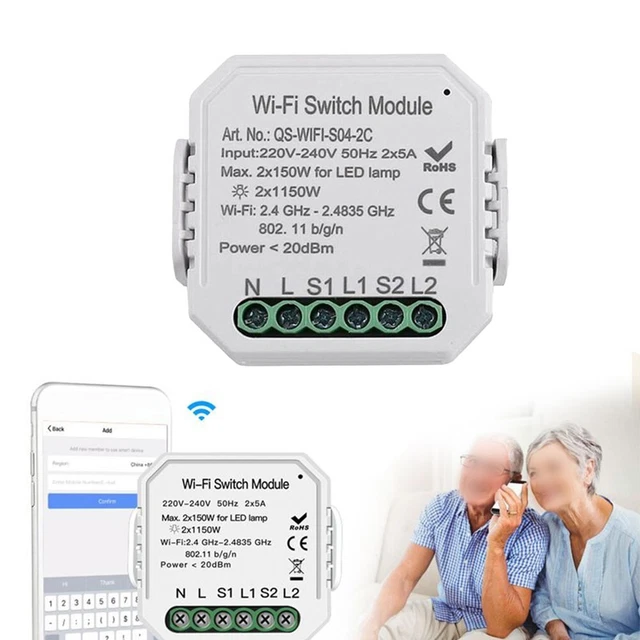 50/60Hz Wifi Module Interrupteur Partagez Avec Famille Smartphone Voix Box Fans