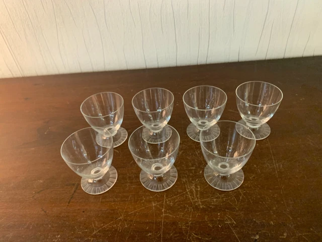 Lot 4 verres à porto modèle Vérone doré en cristal de Daum (prix des 4