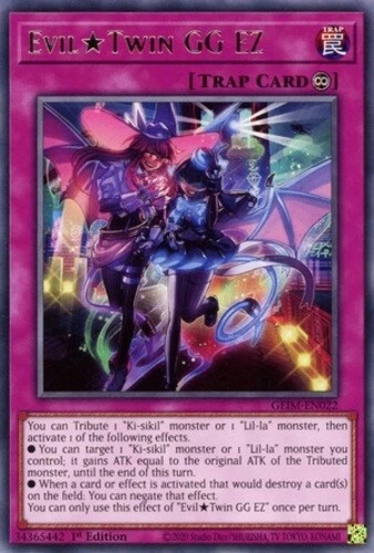 Yugioh! Evil Twin GG EZ - GEIM-EN022 - Rare - 1st Edition Near Mint, English