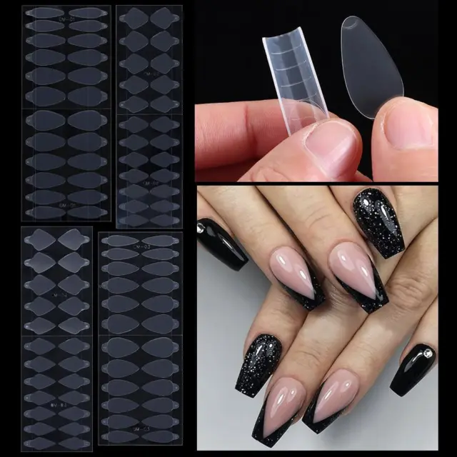 Gel False Tips for Dual Forms French Forma Dual Sticker French Line Silicone