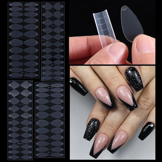 Gel False Tips for Dual Forms French Forma Dual Sticker French Line Silicone
