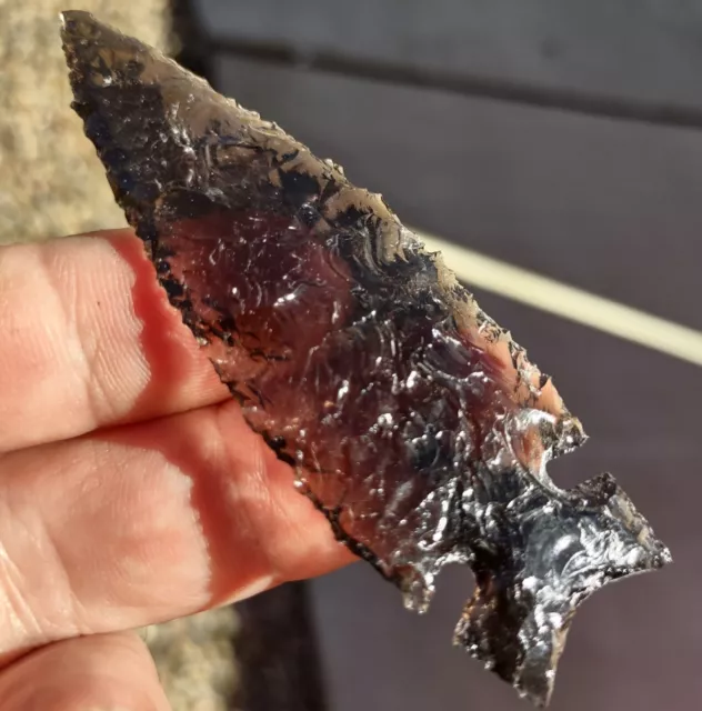 modern arrowhead 3&1/8" Obsidian