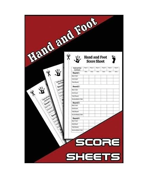 Hand Score K9 HAND AND FOOT Score Sheets: Hand and Foot Score Pad, Canasta Style Hand ...