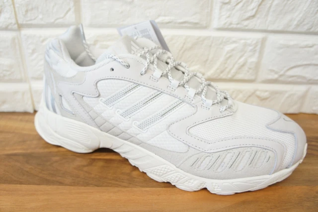 ADIDAS TORSION TRDC Mens Size White Grey Leather Trainers
