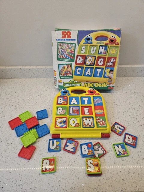VINTAGE SESAME STREET ABC Desk Henson 1999 Kids Toys Preschool Toys £36 ...