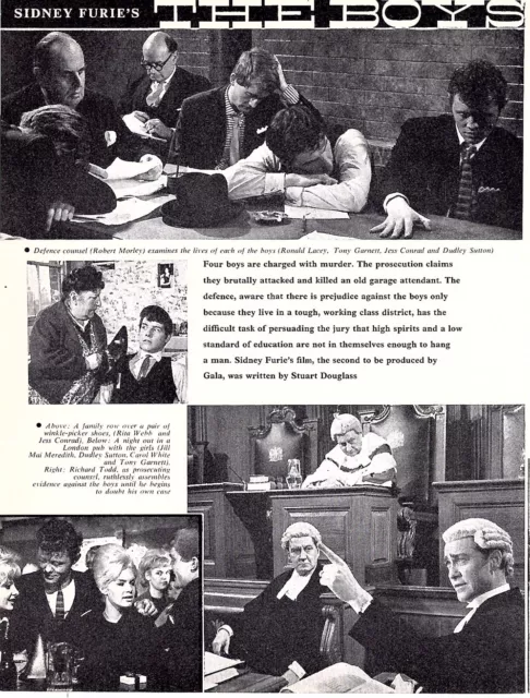 (F&F70) Film Pictures. The Boys. Robert Morley. Ronald Lacey, Jess Conrad