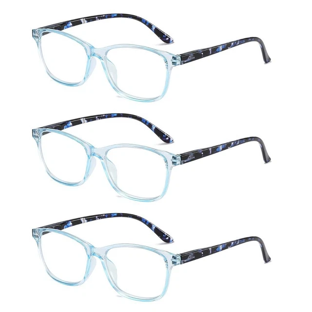 Occhiali da lettura portatili vintage con montatura ultraleggeri anti-luce blu