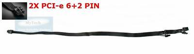 COOLER MASTER 6 pin a 2X 6+2 (6/8) pin PCI-E Modulare/flatcable.V1200, V1000, V850