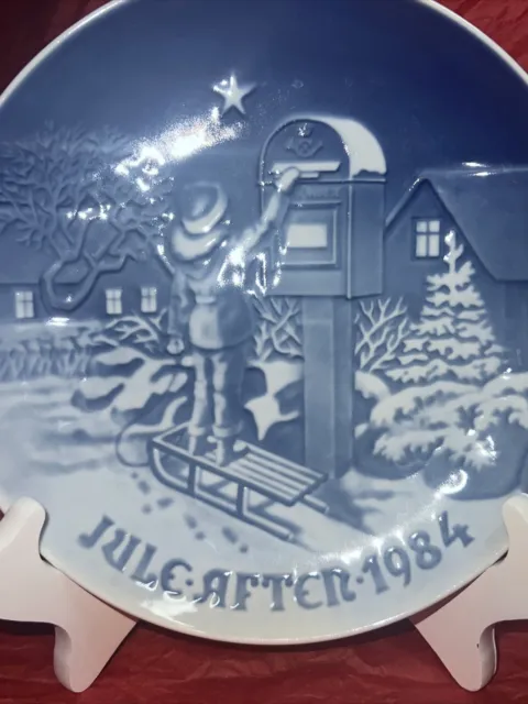 B & G Christmas Plate JULE AFTER Bing & Grondahl 1984