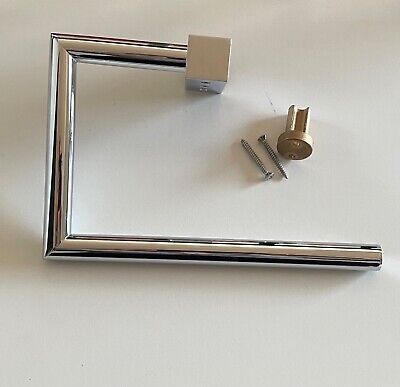 Decor Walther 8” Towel Rail Bar Holder Solid Brass Polished Chrome + Hardware