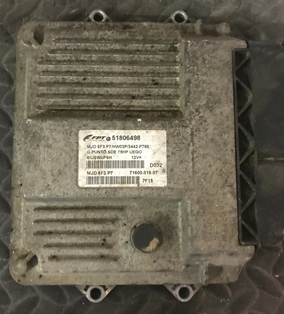 Calculateur FIAT Grande Punto 1.3 JTD SDE MJD - Remanufacturé 6F3.P8 51784566