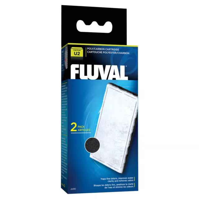 Fluval Poly-Aktivkohle Cartouche Filtrante pour Filtre Intérieur U2, Neuf