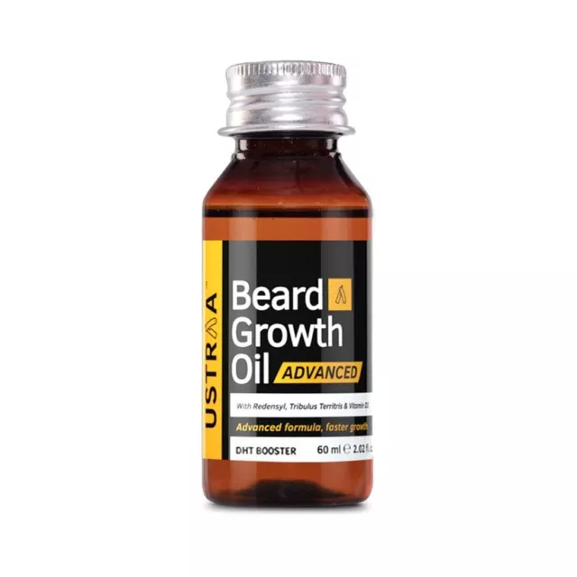 2X Ustraa Beard Growth Oil - Advanced - 60ml Huile de croissance de barbe... 3