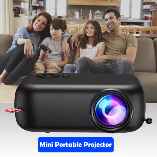 Mini Portable LCD 1080P Projector Movie Office HDMI Projector for Presentation