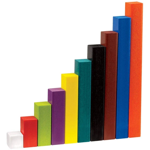 HAND2MIND FOAM CUISENAIRE Rods Individual Set, Math Manipulatives