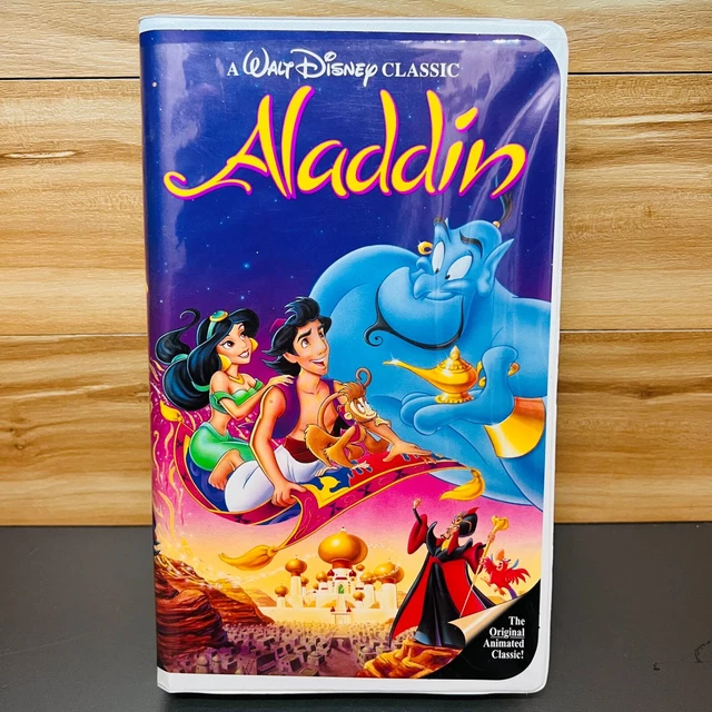 Aladdin Vhs Tape Original Walt Disney Classic Black Diamond Edition