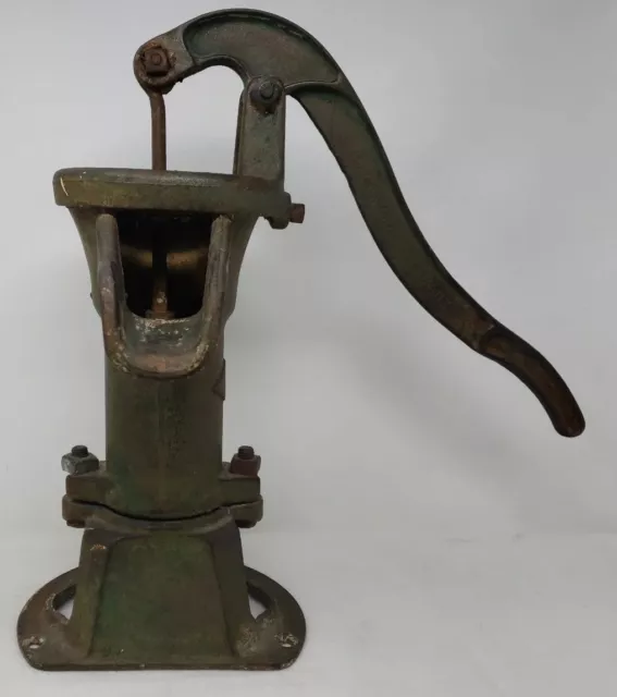 Vintage Farm Kitchen Well Water Hand Pump Heavy Cast Iron McDonald Dubuque CRACK