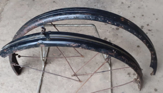 Coppia Parafanghi Bici R - Bacchetta - Epoca Lusso 26" Neri